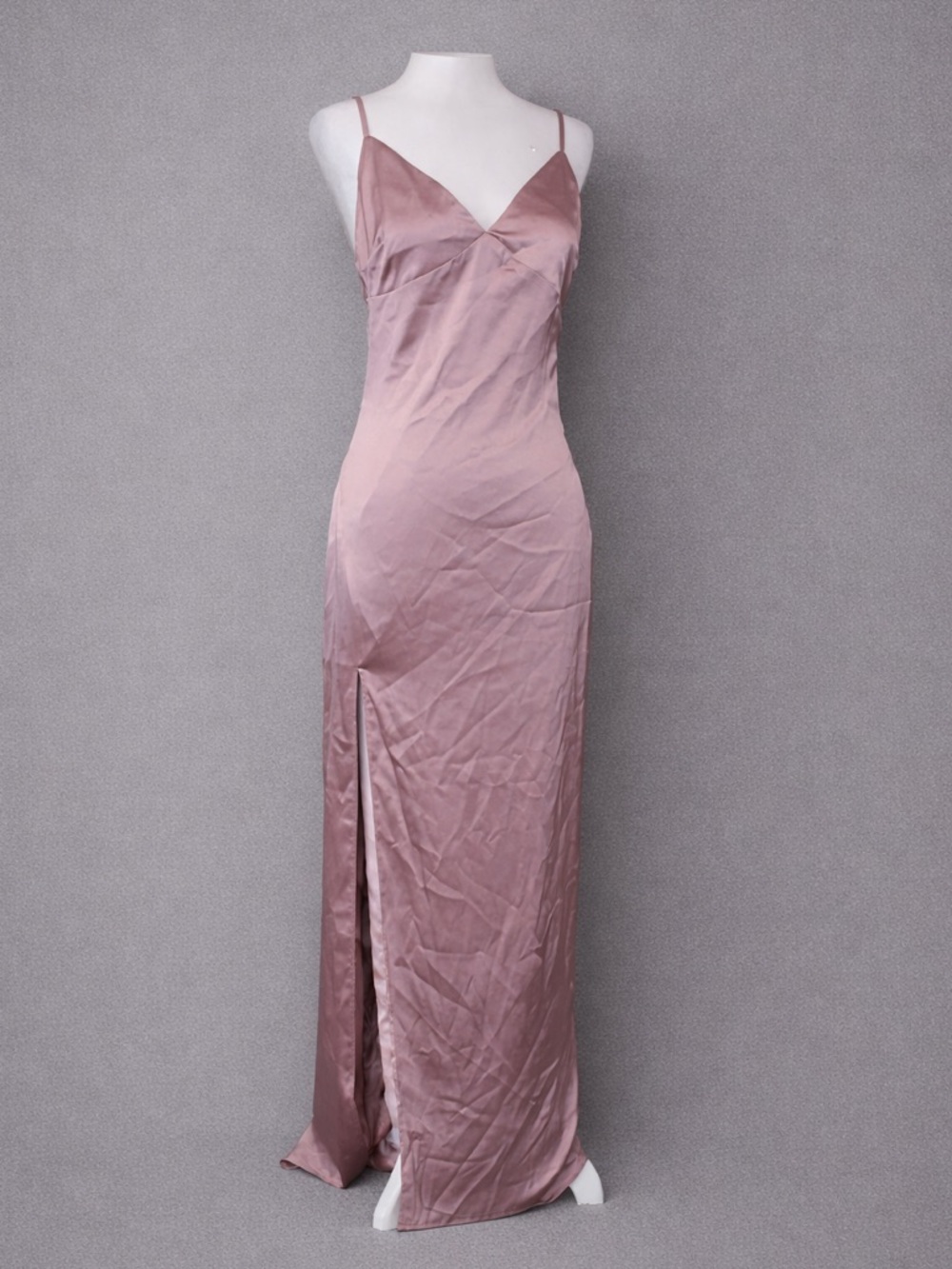 Naked Wardrobe pink satin dress